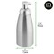 mDesign Aluminum Foaming Soap Dispenser Pump Bottle, 2 Pack - Brushed/Silver